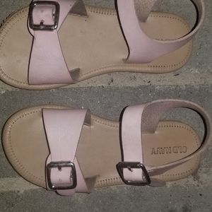 Girls Pink double buckle Old Navy Sandals